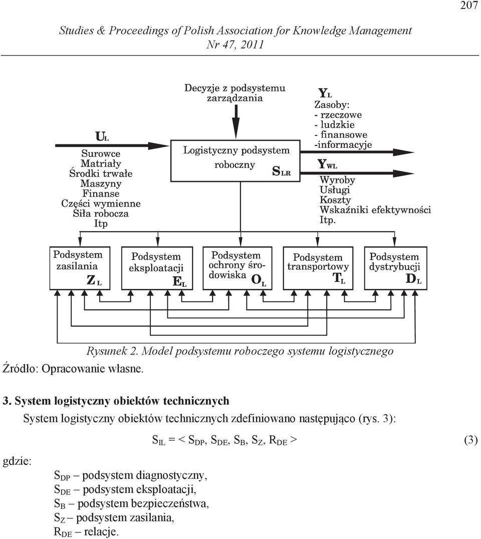 System logistyczny obiektów technicznych System logistyczny obiektów technicznych zdefiniowano nast puj co