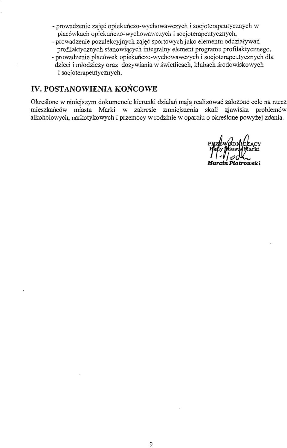 dozywiania w swietlicach, klubach srodowiskowych i socjoterapeutycznych. IV.