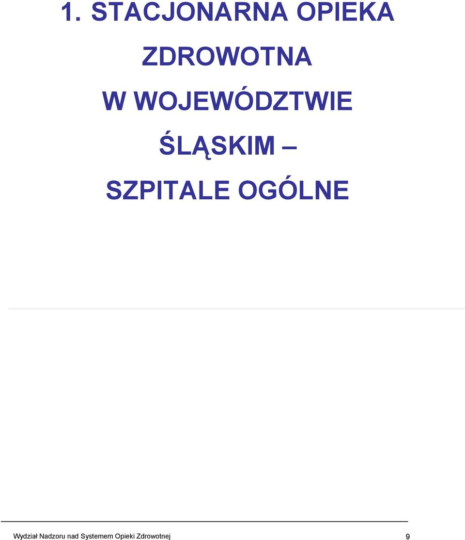 ŚLĄSKIM SZPITALE OGÓLNE