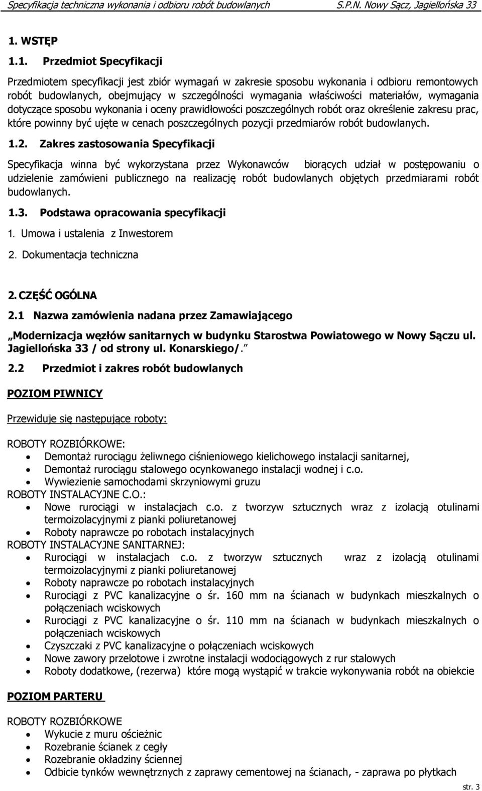 budowlanych. 1.2.