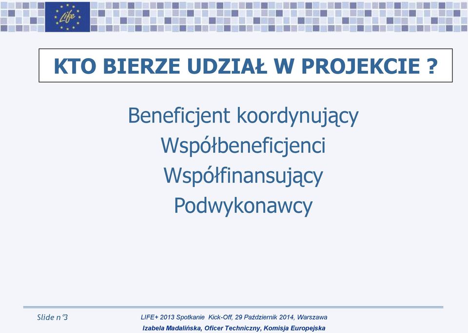 Beneficjent koordynujący