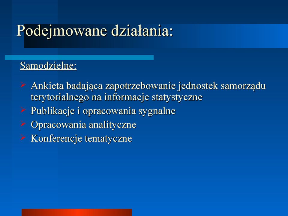 na informacje statystyczne Publikacje i opracowania