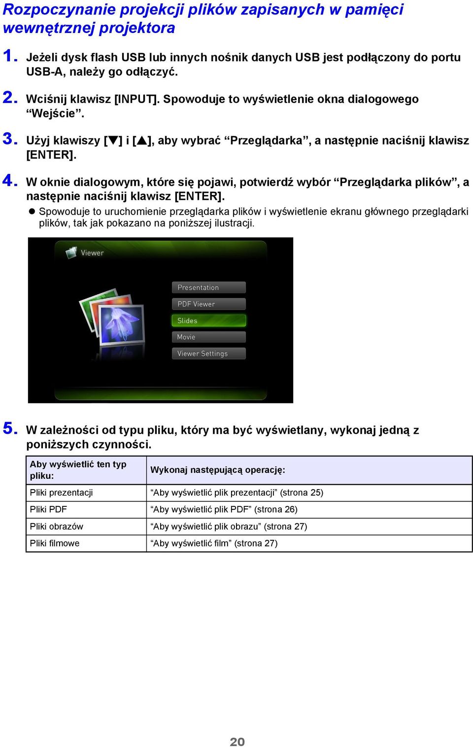 W oknie dialogowym, które się pojawi, potwierdź wybór Przeglądarka plików, a następnie naciśnij klawisz [ENTER].