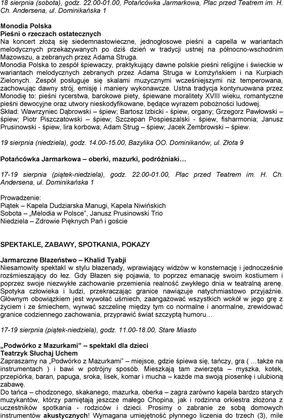 ustnej na północno-wschodnim Mazowszu, a zebranych przez Adama Struga.