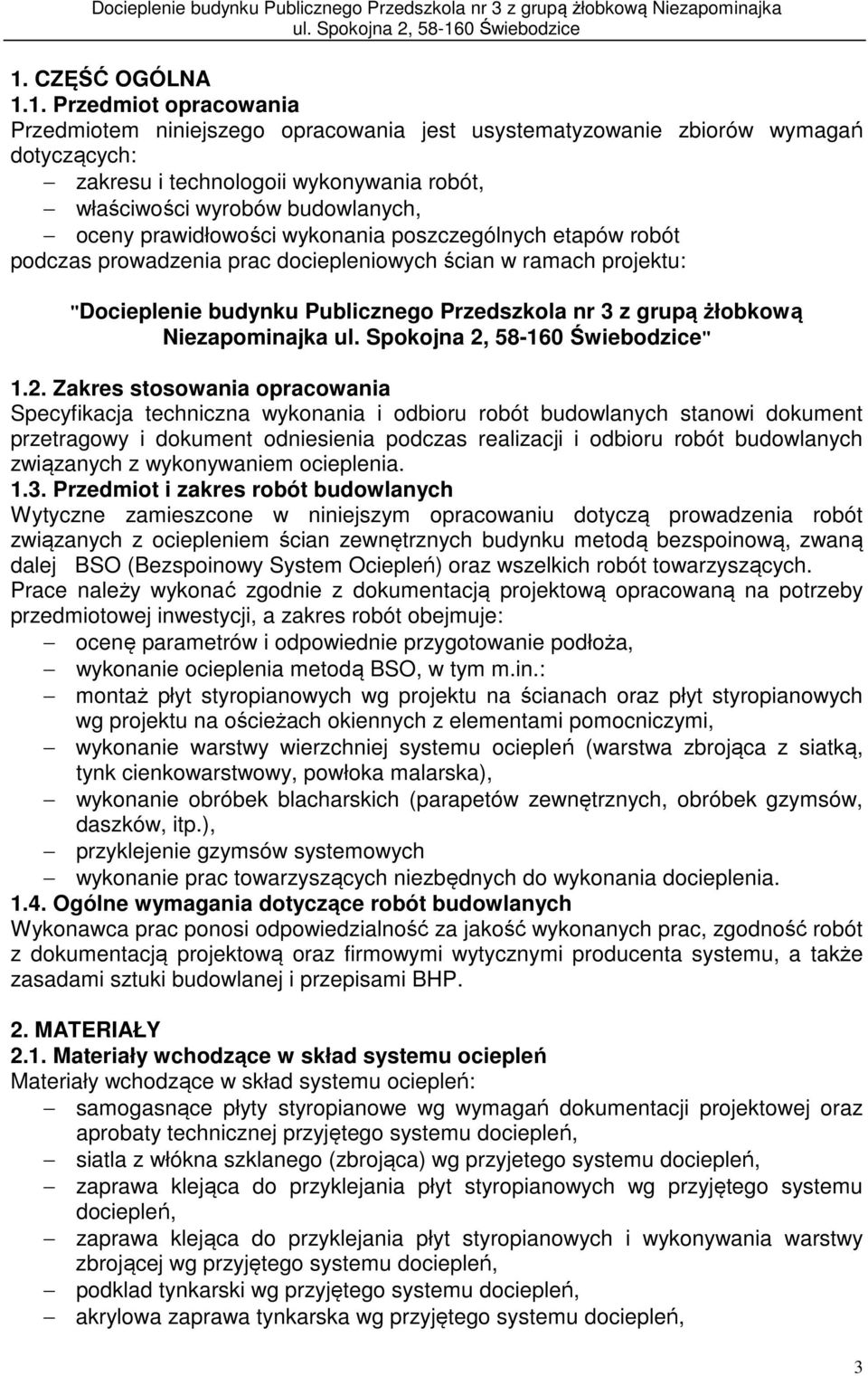żłobkową Niezapominajka " 1.2.