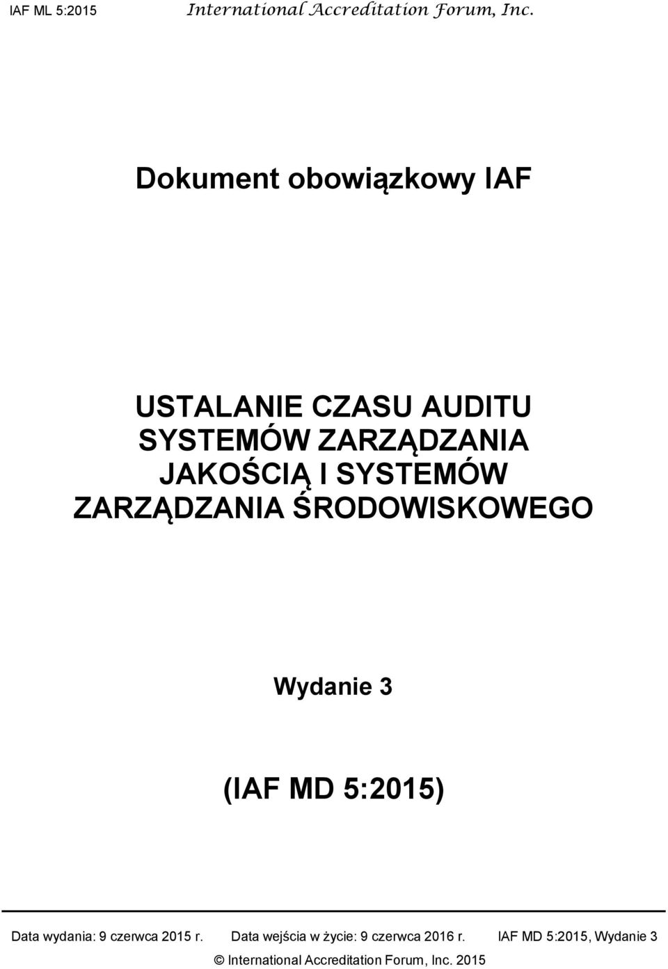 JAKOŚCIĄ I SYSTEMÓW ZARZĄDZANIA