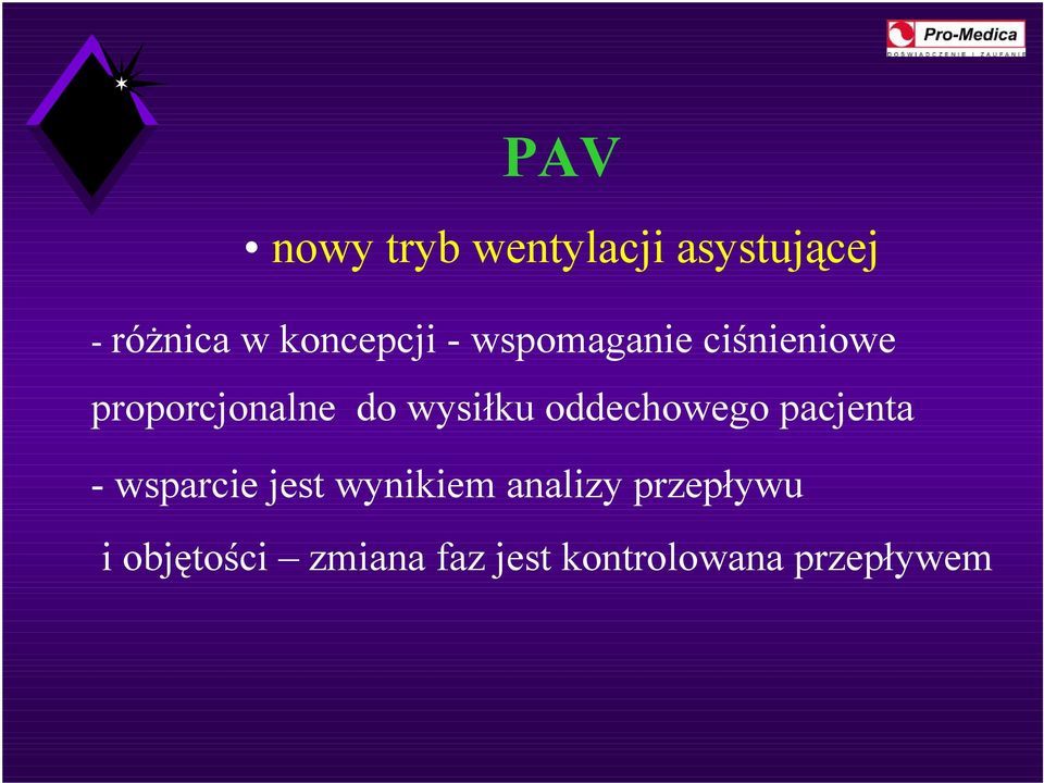 wysiłku oddechowego pacjenta -wsparcie jest wynikiem