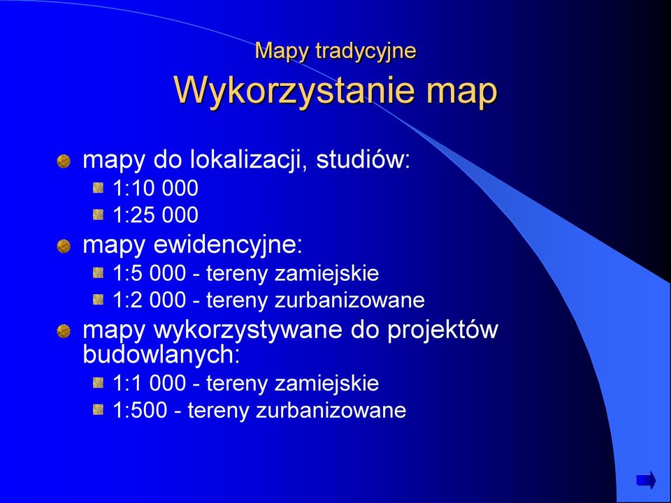 1:2 000 - tereny zurbanizowane mapy wykorzystywane do projektów