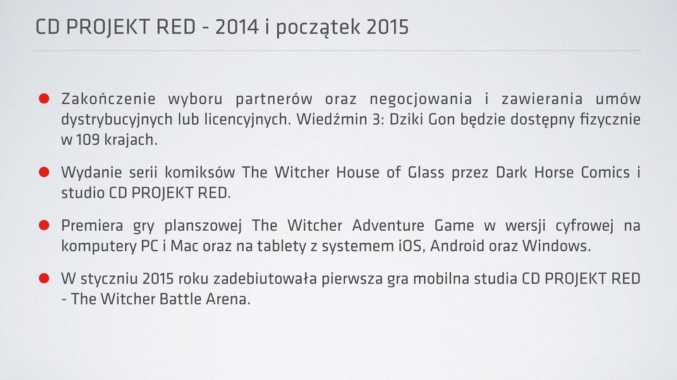 Wydanie Premiera W serii komiksów The Witcher House of Glass przez Dark Horse Comics i studio CD PROJEKT RED.