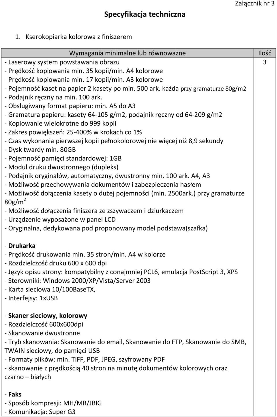 - Obsługiwany format papieru: min.