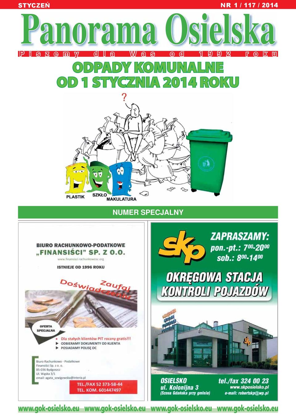 STYCZNIA 2014 ROKU NUMER SPECJALNY www.gok-osielsko.