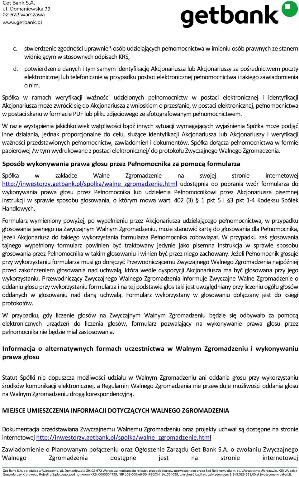 zawiadomienia o nim.
