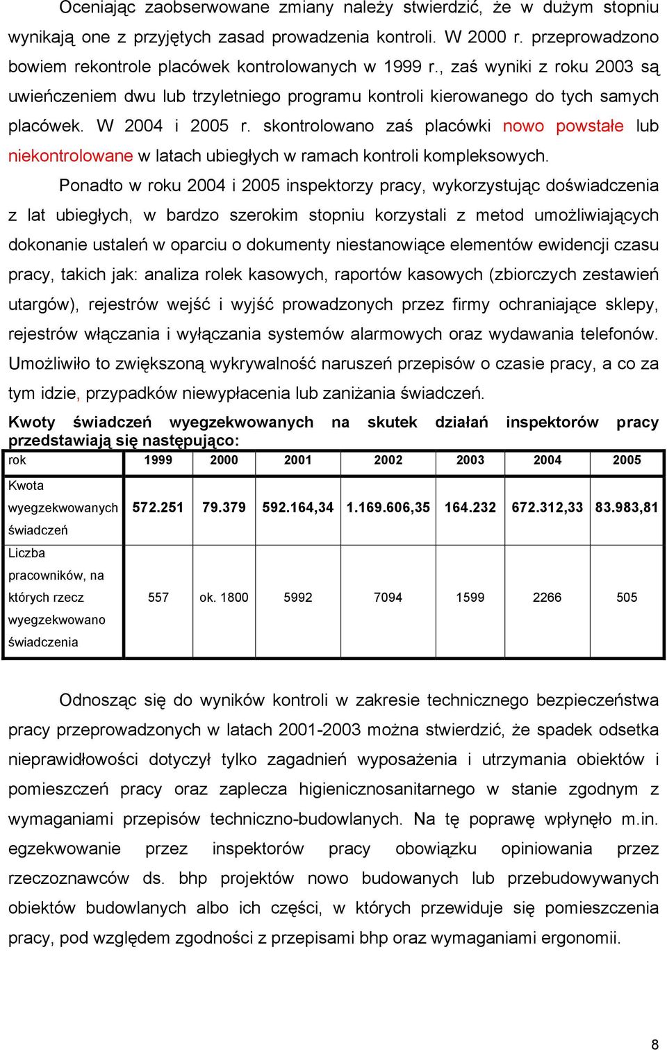 skontrolowano zaś placówki nowo powstałe lub niekontrolowane w latach ubiegłych w ramach kontroli kompleksowych.