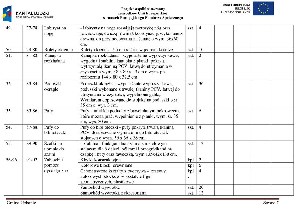 Poduszki okrągłe Kanapka rozkładana wyposażenie wypoczynkowe, wygodna i stabilna kanapka z pianki, pokryta wytrzymałą tkaniną PCV, łatwą do utrzymania w czystości o wym. 48 x 80 x 49 cm o wym.