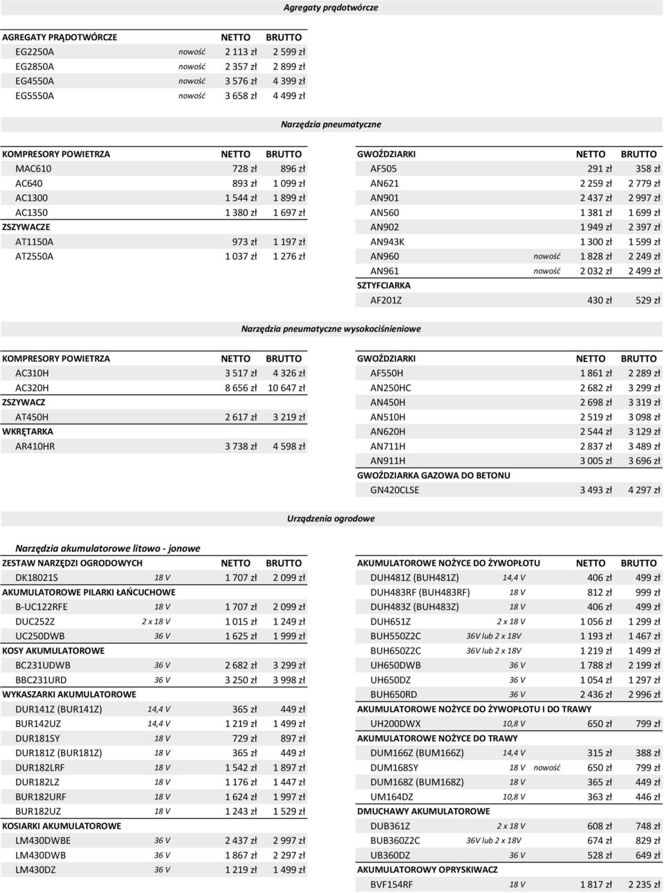 2 997 zł AC1350 1 380 zł 1 697 zł AN560 1 381 zł 1 699 zł ZSZYWACZE AN902 1 949 zł 2 397 zł AT1150A 973 zł 1 197 zł AN943K 1 300 zł 1 599 zł AT2550A 1 037 zł 1 276 zł AN960 nowość 1 828 zł 2 249 zł