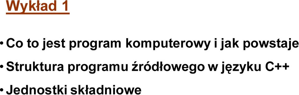 Struktura programu źródłowego