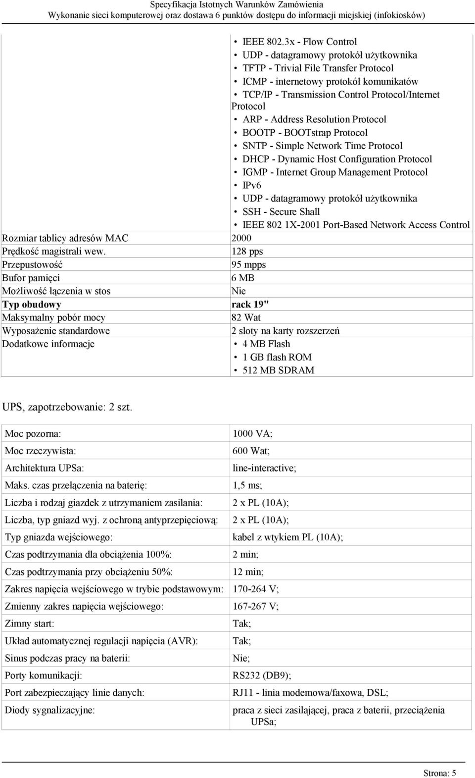 Address Resolution Protocol BOOTP - BOOTstrap Protocol SNTP - Simple Network Time Protocol DHCP - Dynamic Host Configuration Protocol IGMP - Internet Group Management Protocol IPv6 UDP - datagramowy