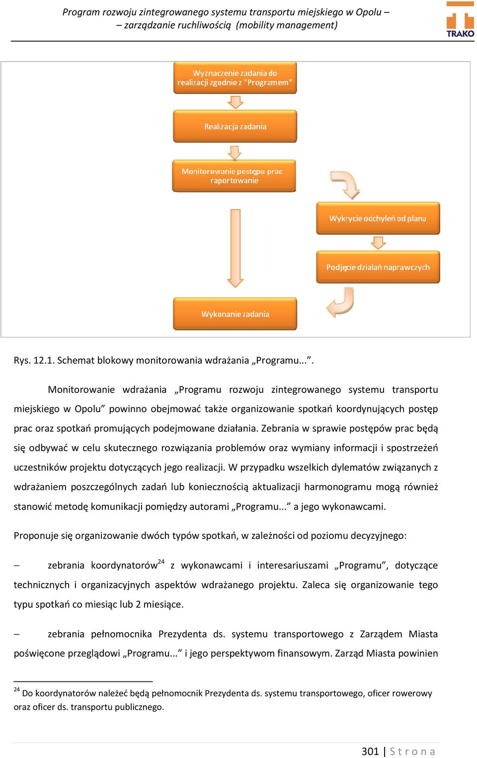 podejmowane działania.