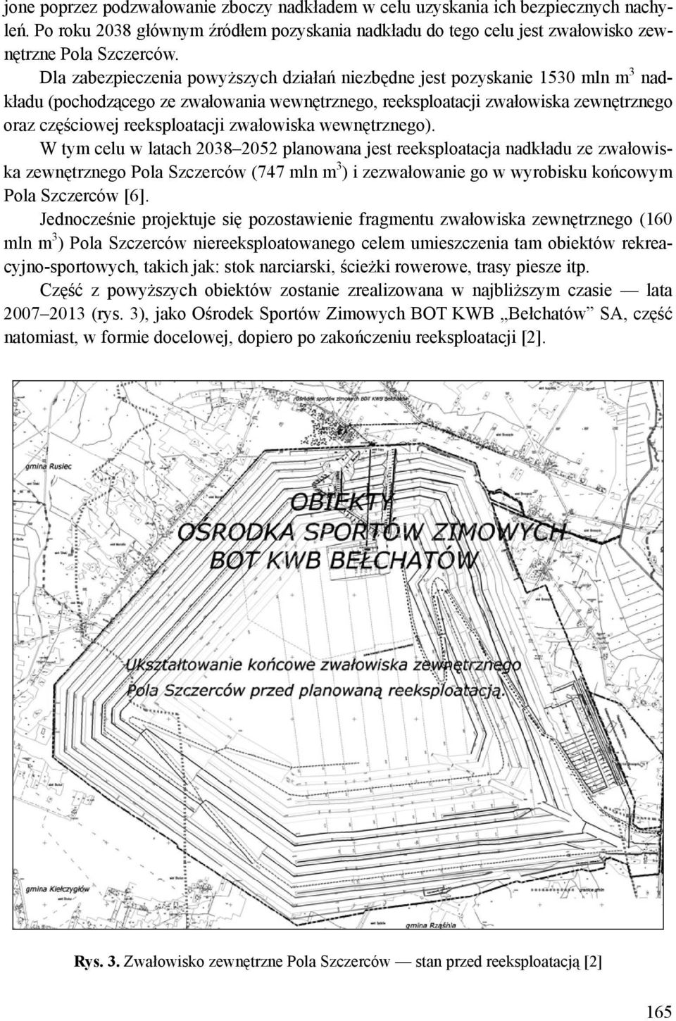 zwałowiska wewnętrznego).