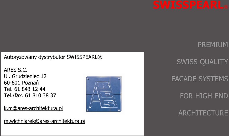 61 810 38 37 k.m@ares-architektura.pl m.