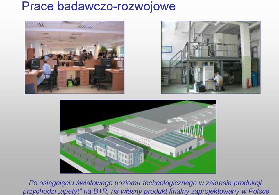 zakresie produkcji, przychodzi apetyt na