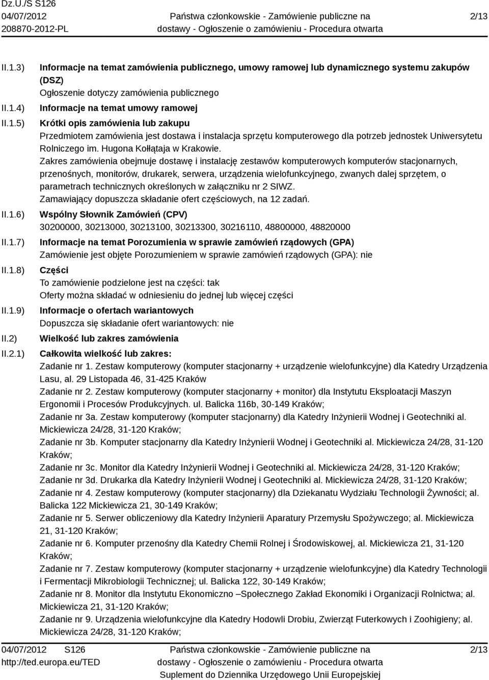 Rolniczego im. Hugona Kołłątaja w Krakowie.