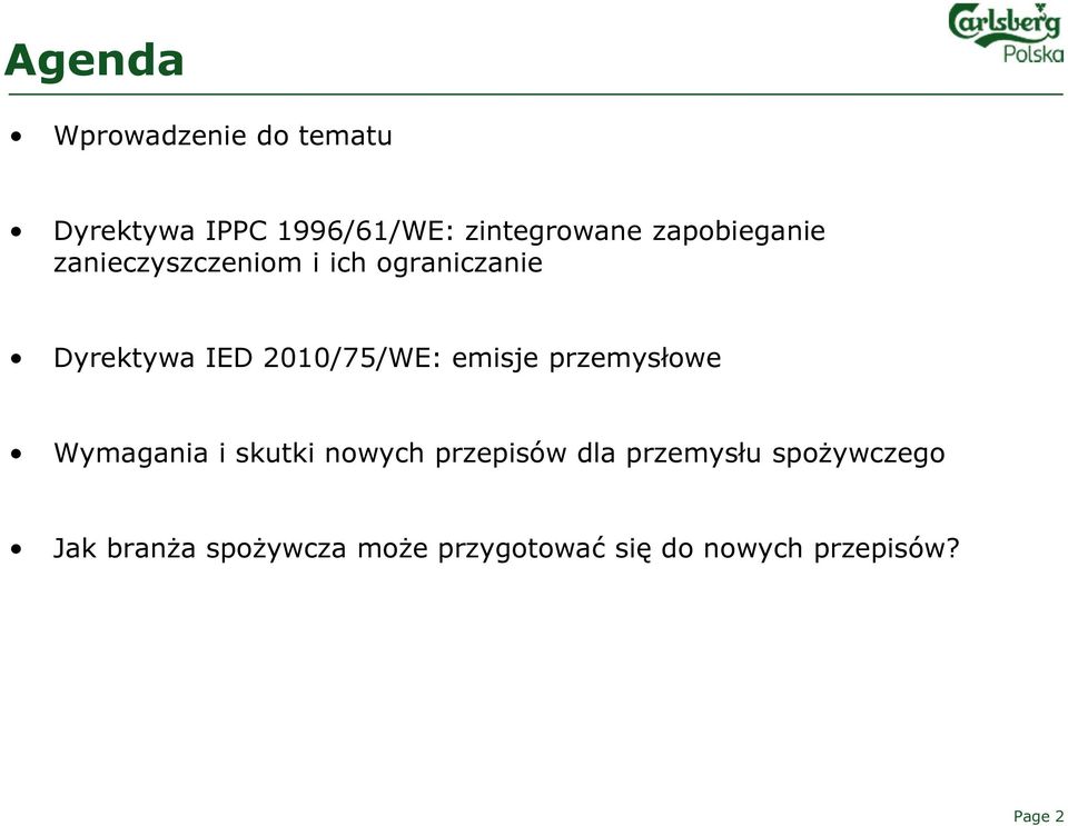 2010/75/WE: emisje przemysłowe Wymagania i skutki nowych przepisów dla