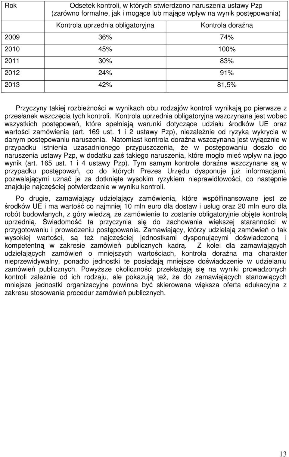 Kontrola uprzednia obligatoryjna wszczynana jest wobec wszystkich postępowań, które spełniają warunki dotyczące udziału środków UE oraz wartości zamówienia (art. 169 ust.