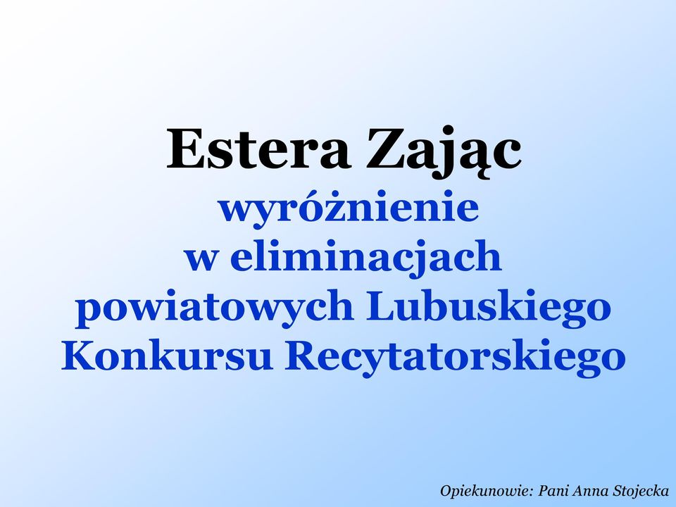 Lubuskiego Konkursu