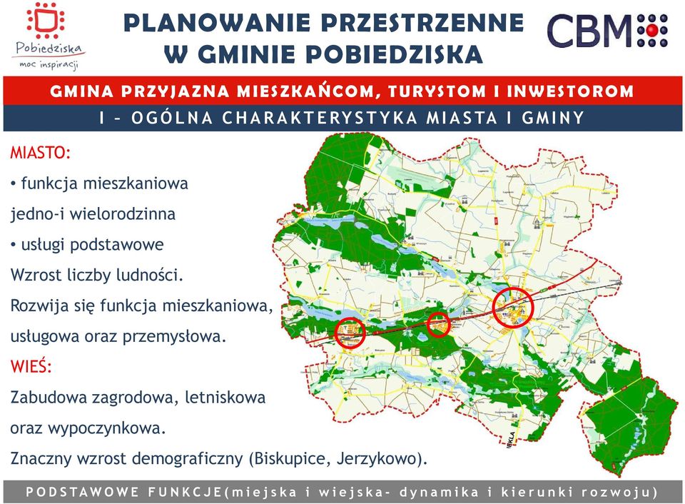 przemysłowa. WIEŚ: Zabudowa zagrodowa, letniskowa oraz wypoczynkowa.