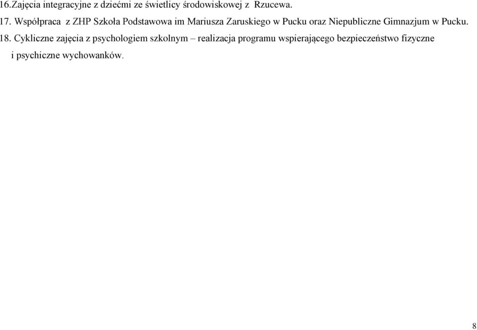 Niepubliczne Gimnazjum w Pucku. 18.