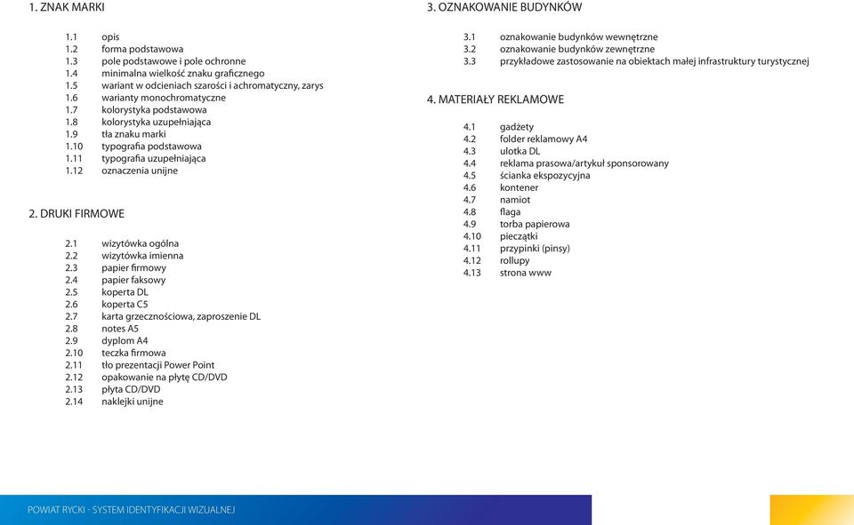 2 wizytówka imienna 2.3 papier firmowy 2.4 papier faksowy 2.5 koperta DL 2.6 koperta C5 2.7 karta grzecznościowa, zaproszenie DL 2.8 notes A5 2.9 dyplom A4 2.10 teczka firmowa 2.