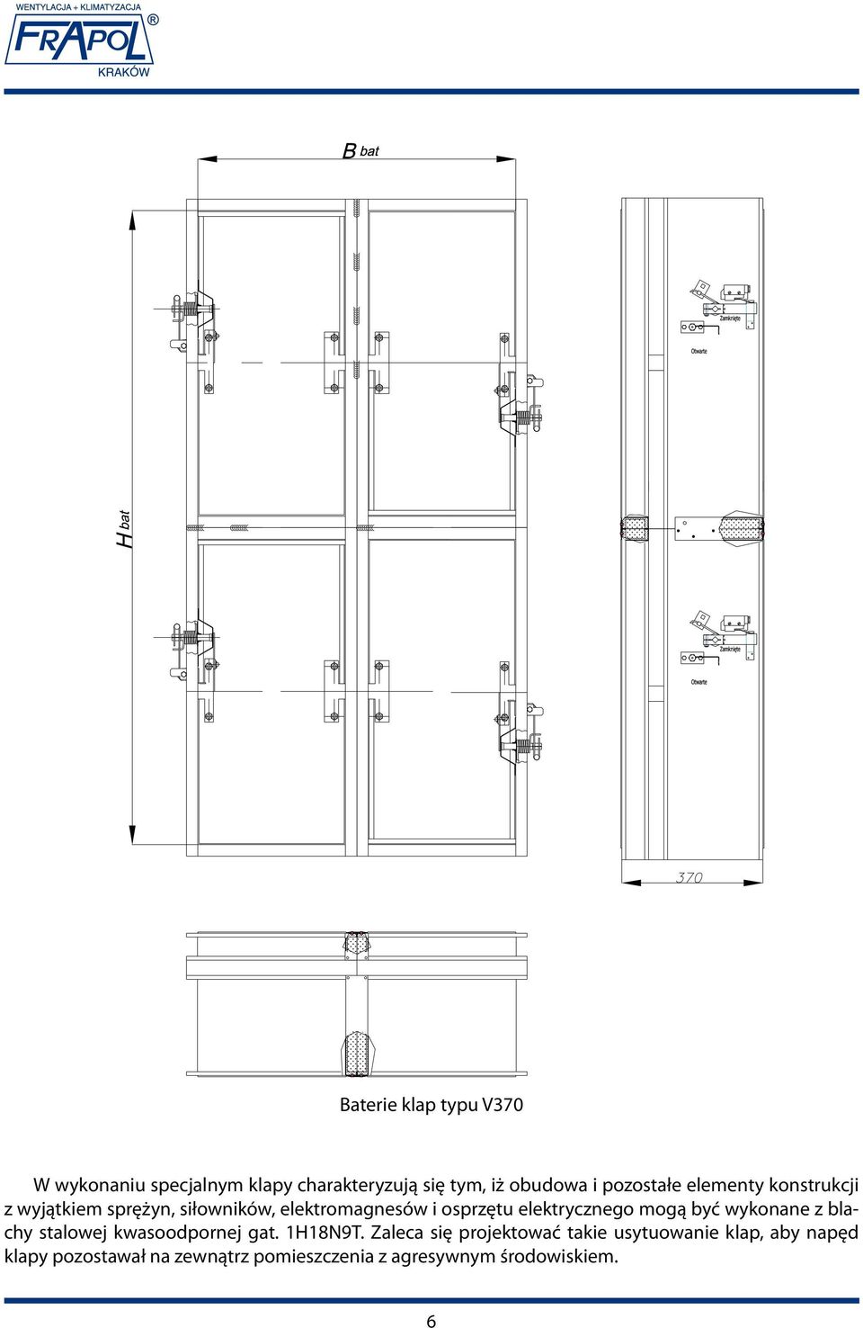 elektrycznego mogą być wykonane z blachy stalowej kwasoodpornej gat. 1H18N9T.