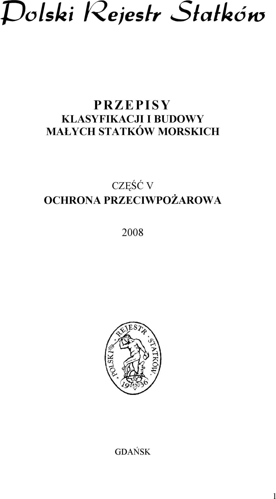 MORSKICH CZĘŚĆ V OCHRONA