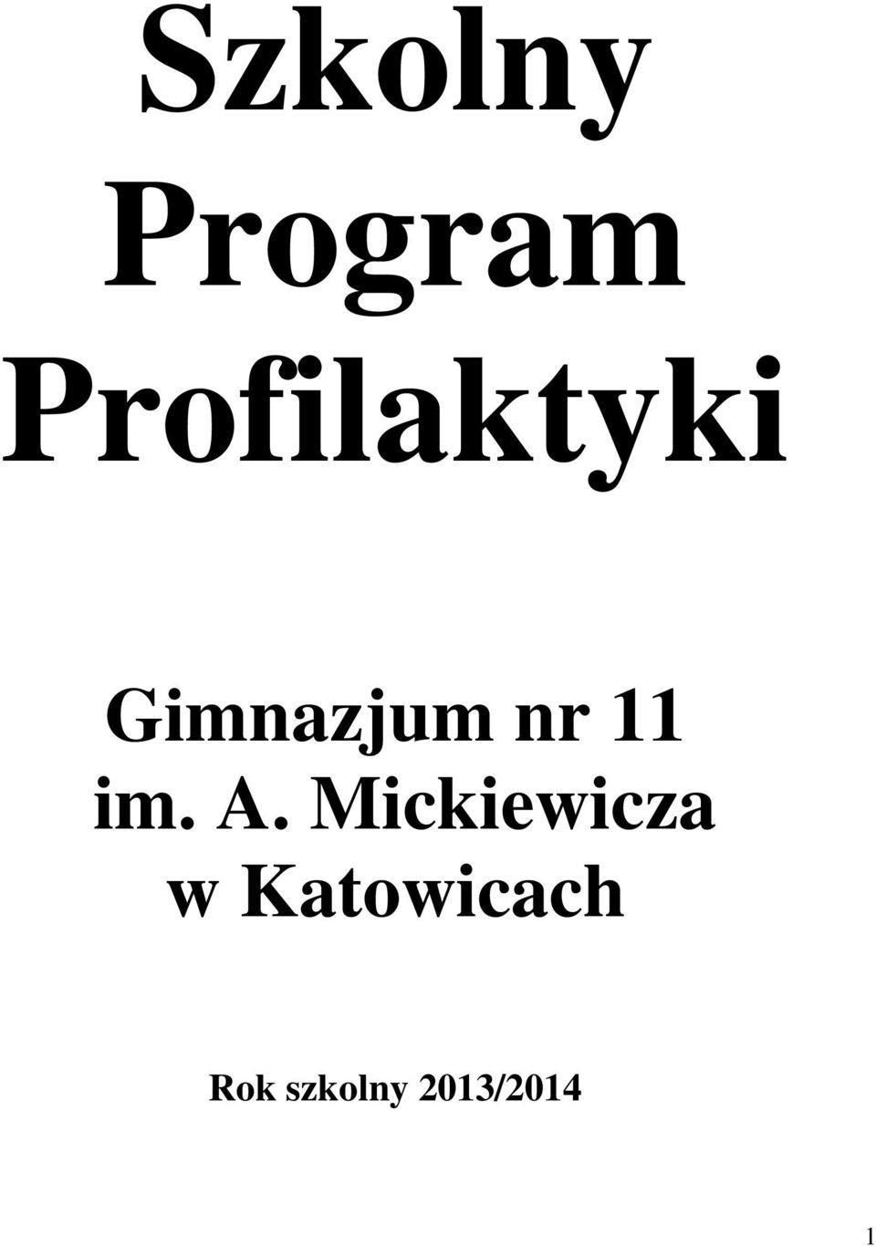 nr 11 im. A.