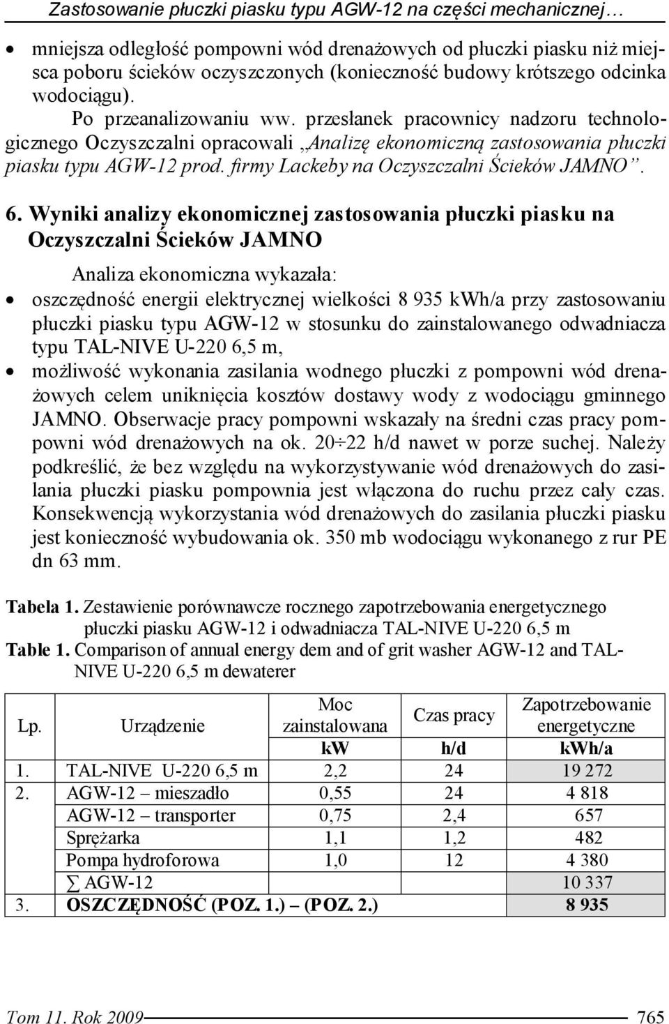 firmy Lackeby na Oczyszczalni Ścieków JAMNO. 6.
