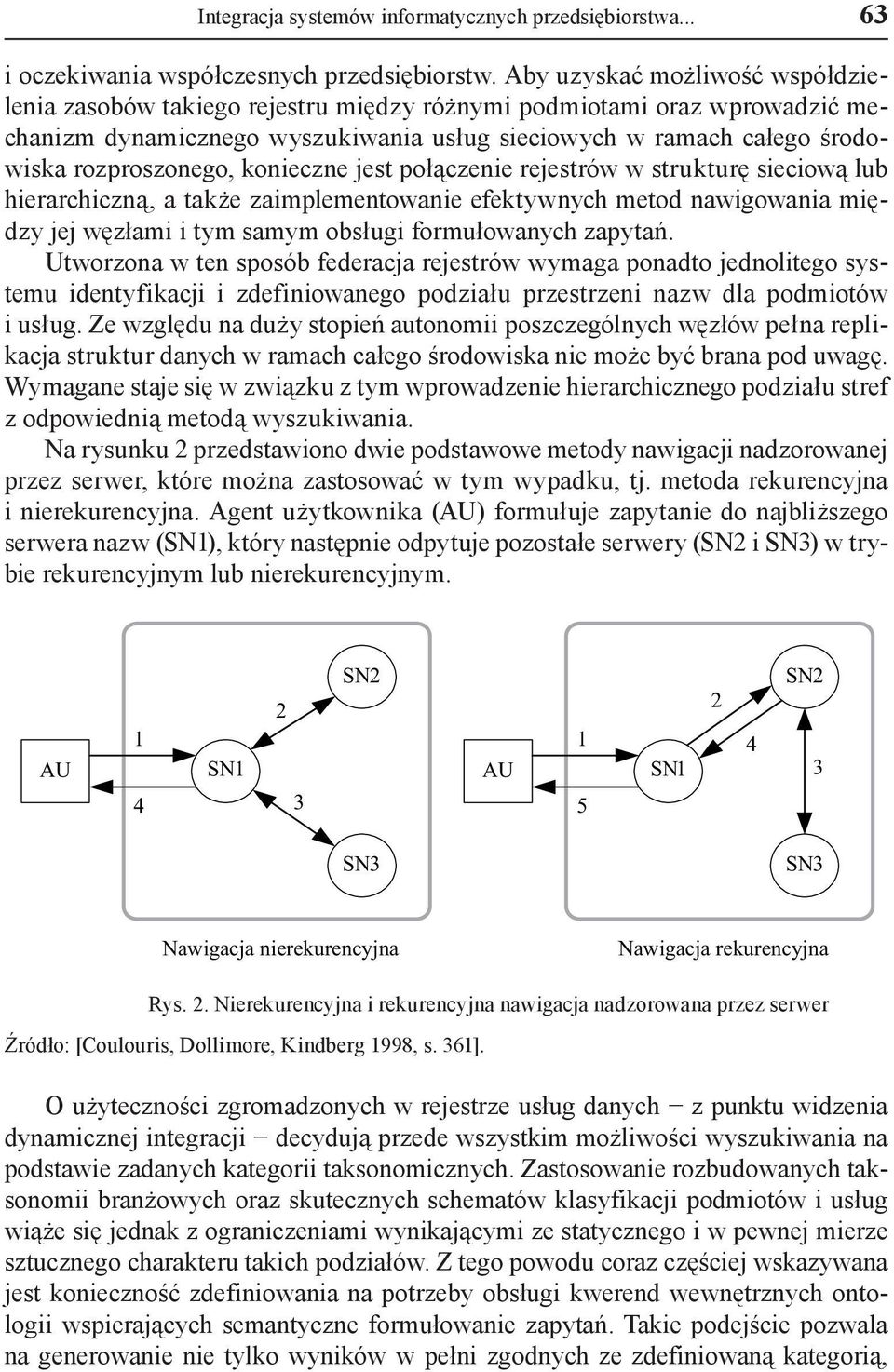konieczne jest połączenie rejestrów w strukturę sieciową lub hierarchiczną, a także zaimplementowanie efektywnych metod nawigowania między jej węzłami i tym samym obsługi formułowanych zapytań.
