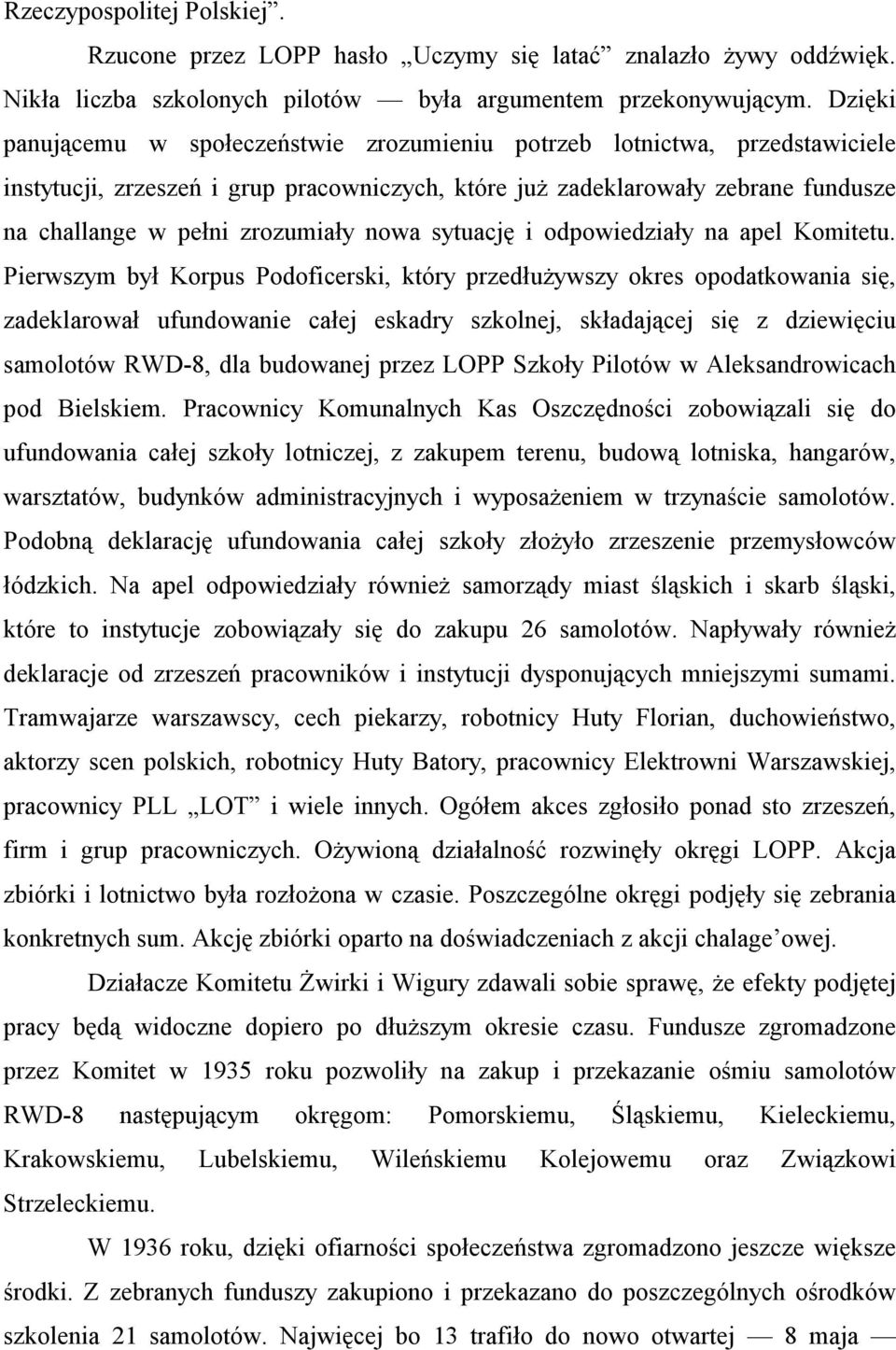 nowa sytuację i odpowiedziały na apel Komitetu.