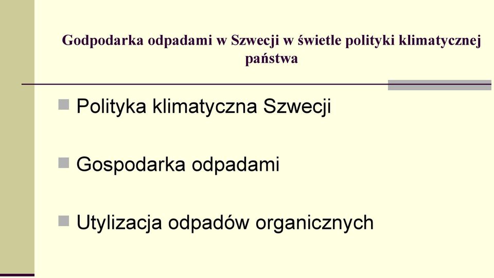 Polityka klimatyczna Szwecji