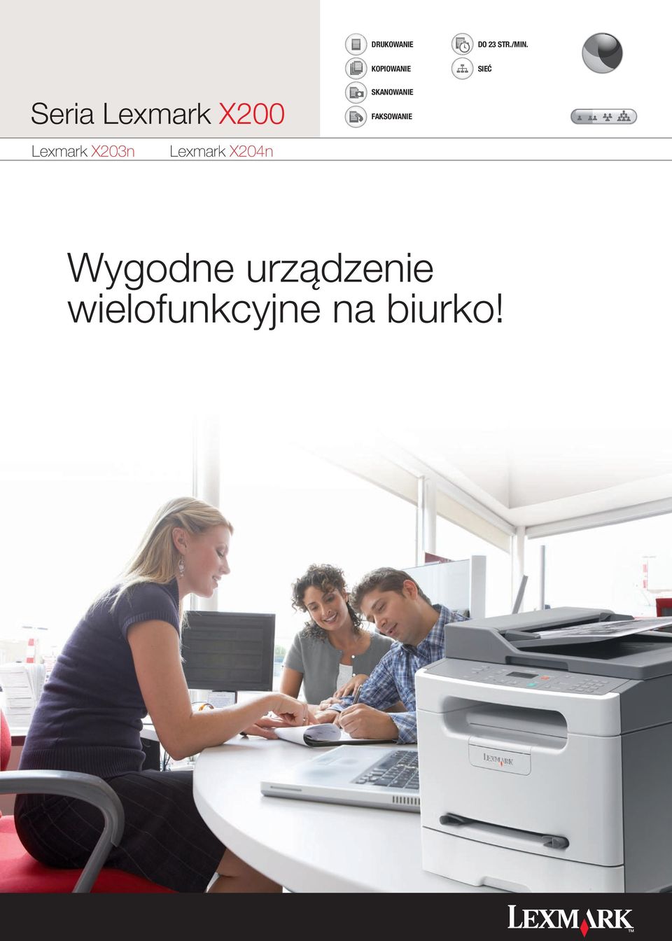Lexmark X203n Lexmark X204n SKANOWANIE