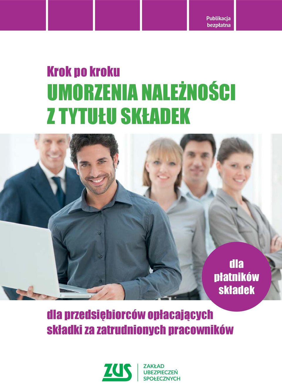 dla przedsiębiorców opłacających składki