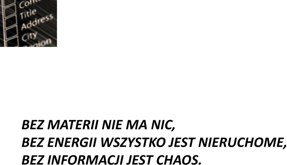 WSZYSTKO JEST
