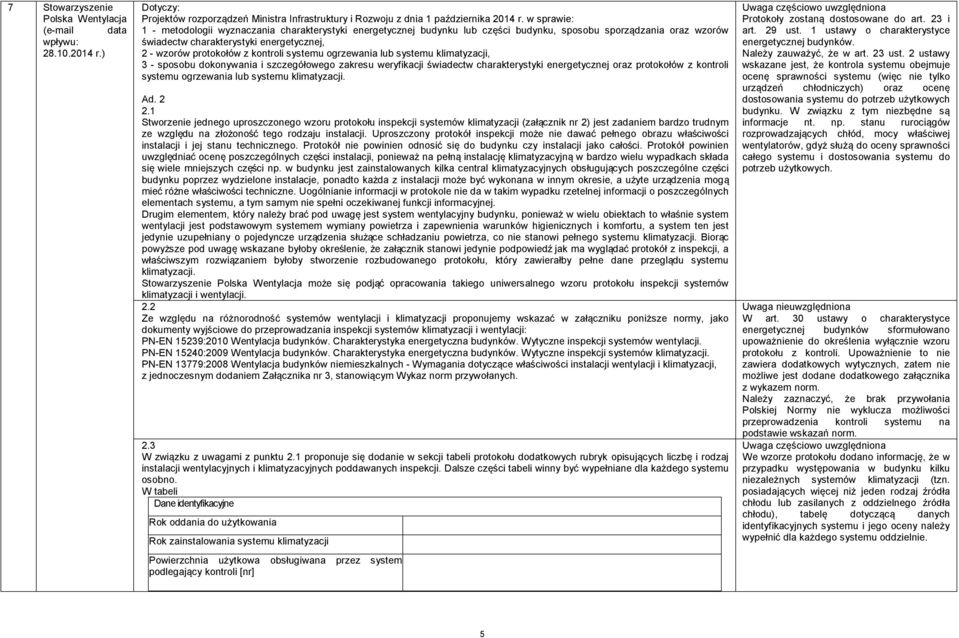 kontroli systemu ogrzewania lub systemu klimatyzacji, 3 - sposobu dokonywania i szczegółowego zakresu weryfikacji świadectw charakterystyki energetycznej oraz protokołów z kontroli systemu ogrzewania