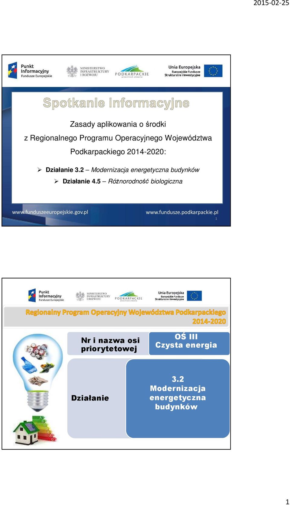 5 Różnorodność biologiczna www.funduszeeuropejskie.gov.pl www.fundusze.podkarpackie.