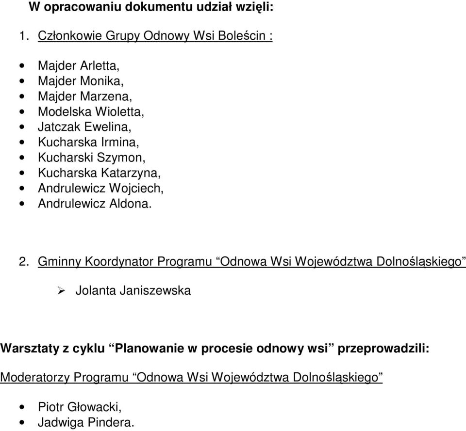 Kucharska Irmina, Kucharski Szymon, Kucharska Katarzyna, Andrulewicz Wojciech, Andrulewicz Aldona. 2.