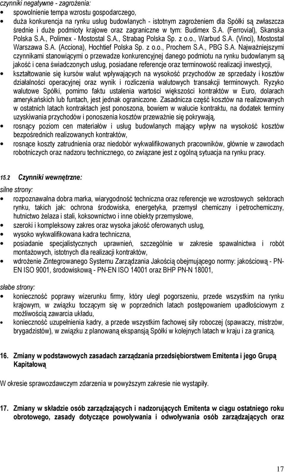 z o.o., Prochem S.A.