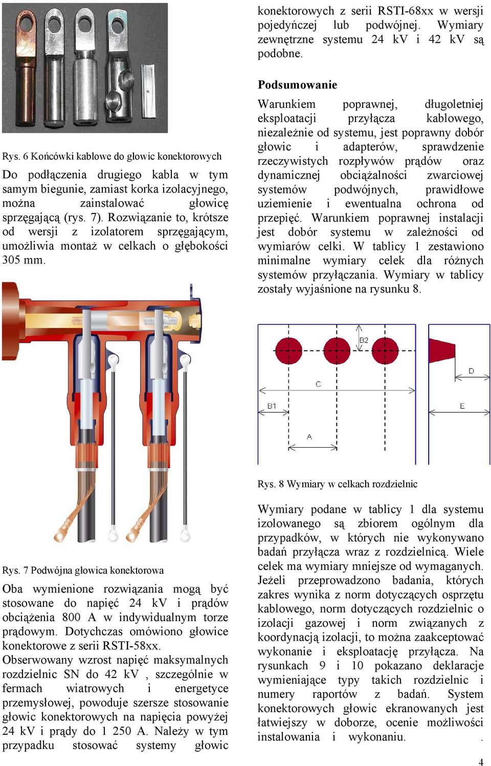 Rozwiązanie to, krótsze od wersji z izolatorem sprzęgającym, umożliwia montaż w celkach o głębokości 305 mm.