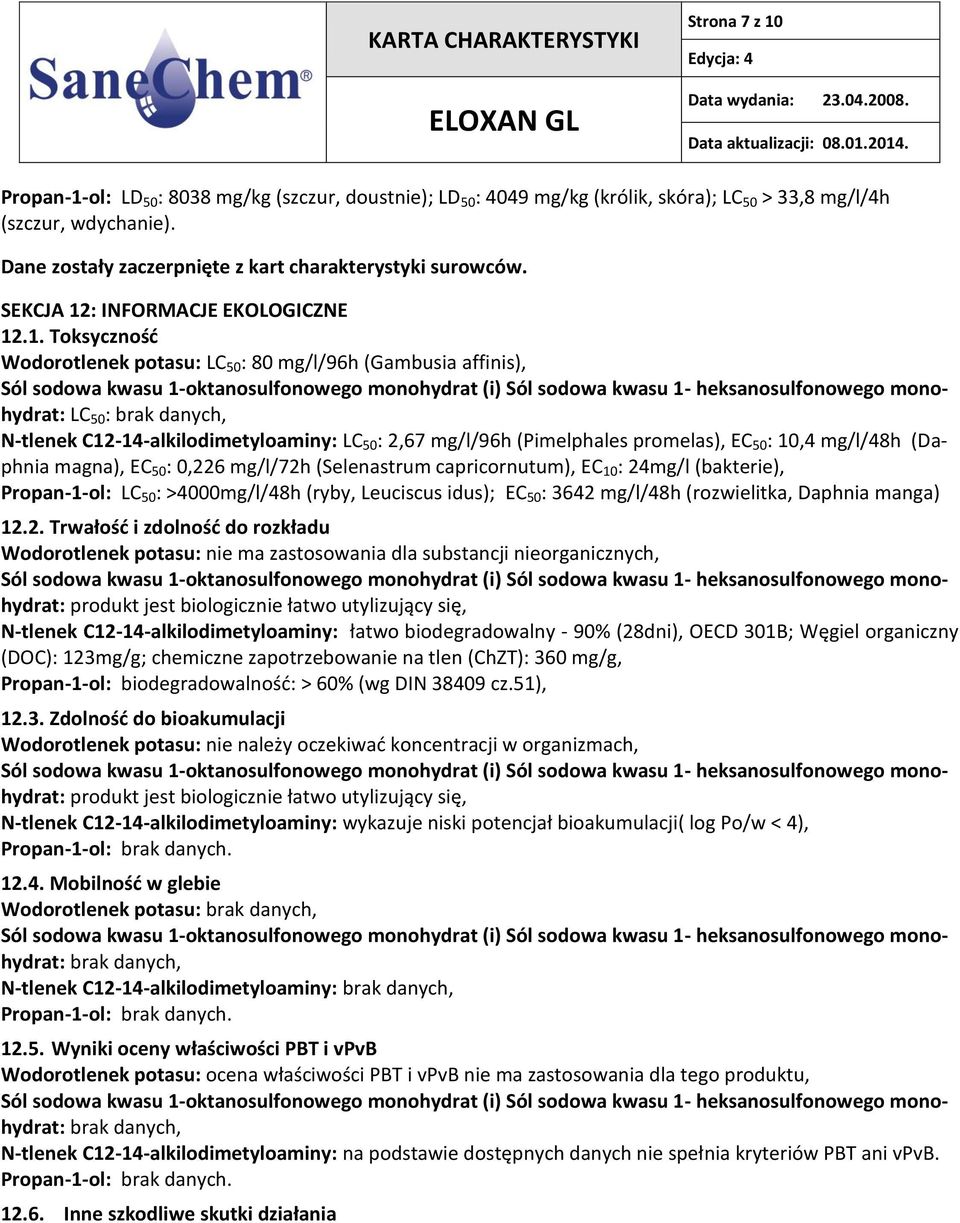 : INFORMACJE EKOLOGICZNE 12