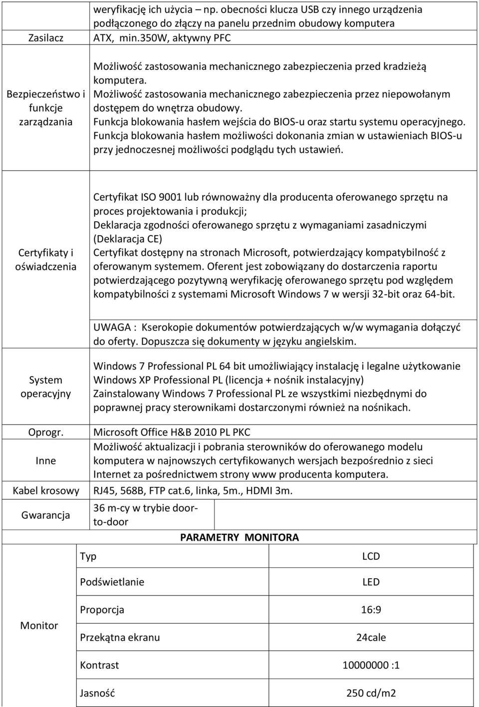 Funkcja blokowania hasłem wejścia do BIOS-u oraz startu systemu operacyjnego.