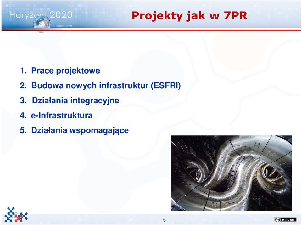 Budowa nowych infrastruktur (ESFRI) 3.